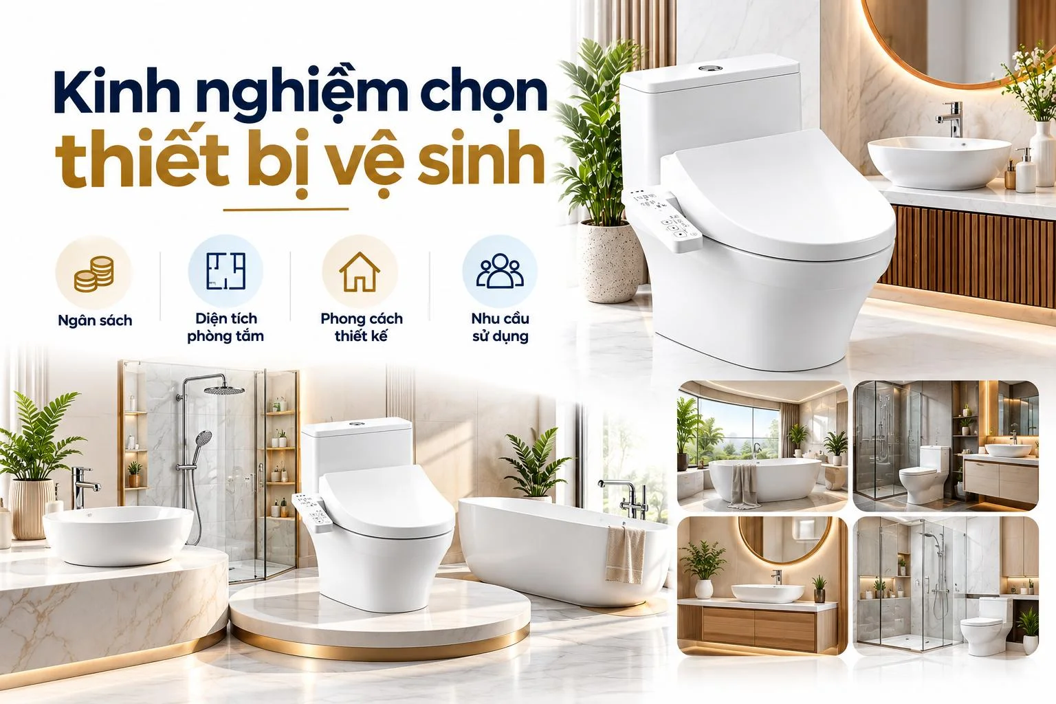 Kinh nghiệm chọn thiết bị vệ sinh
