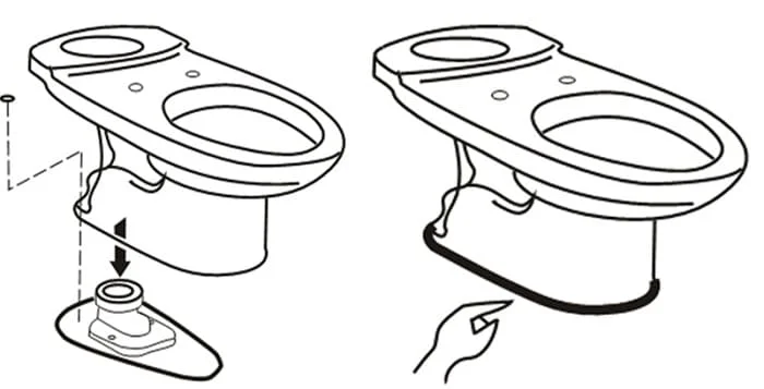  lắp thân bồn cầu 2 khối inax 