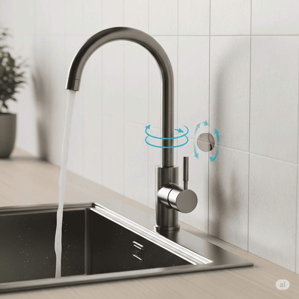  Lắp vòi quá sát tường – hạn chế góc xoay