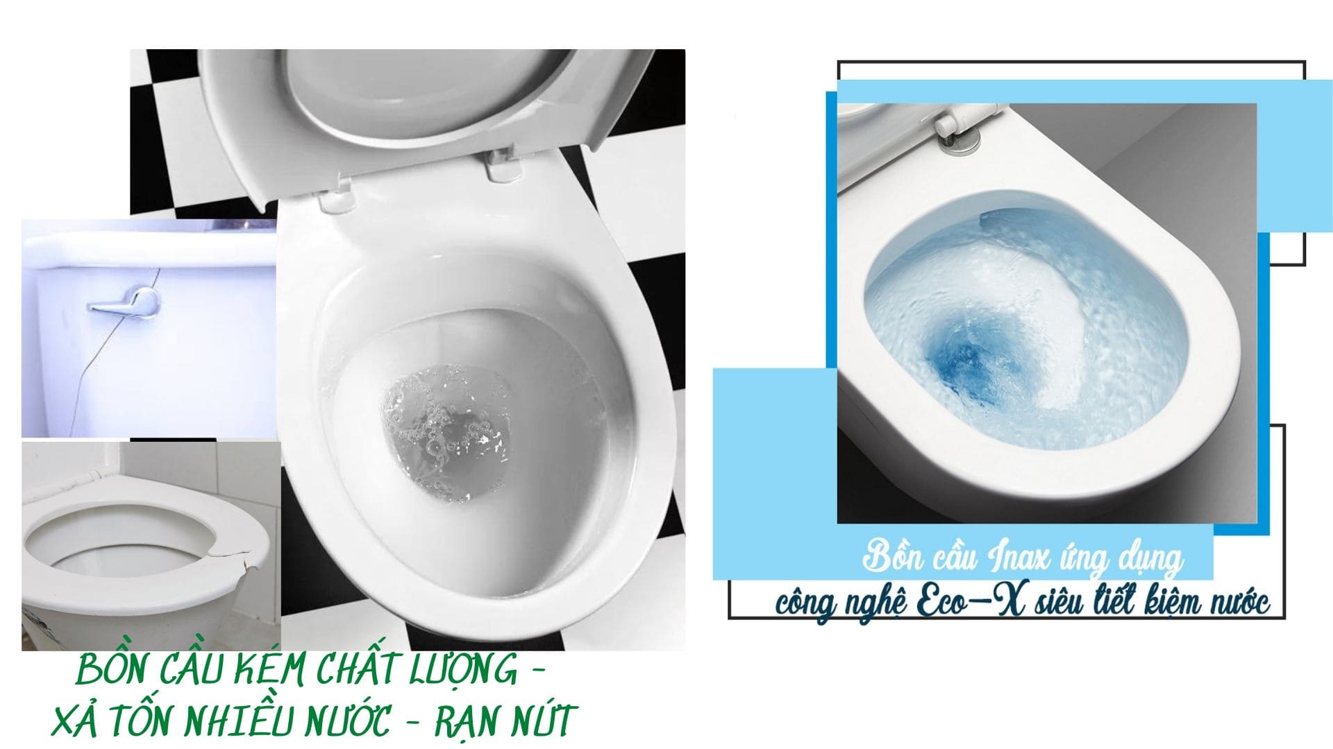 Lựa chọn bồn cầu inax chính hãng giúp tiêt kiệm nước 