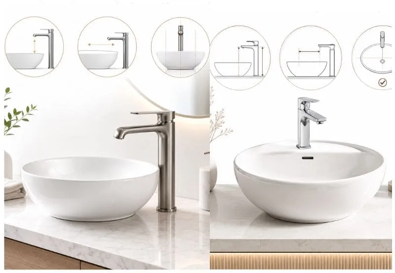 Lựa chọn chậu phù hợp với vòi châuj