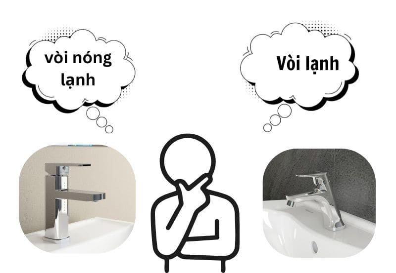 Lựa chọn loại vòi: nóng lạnh hay lạnh?