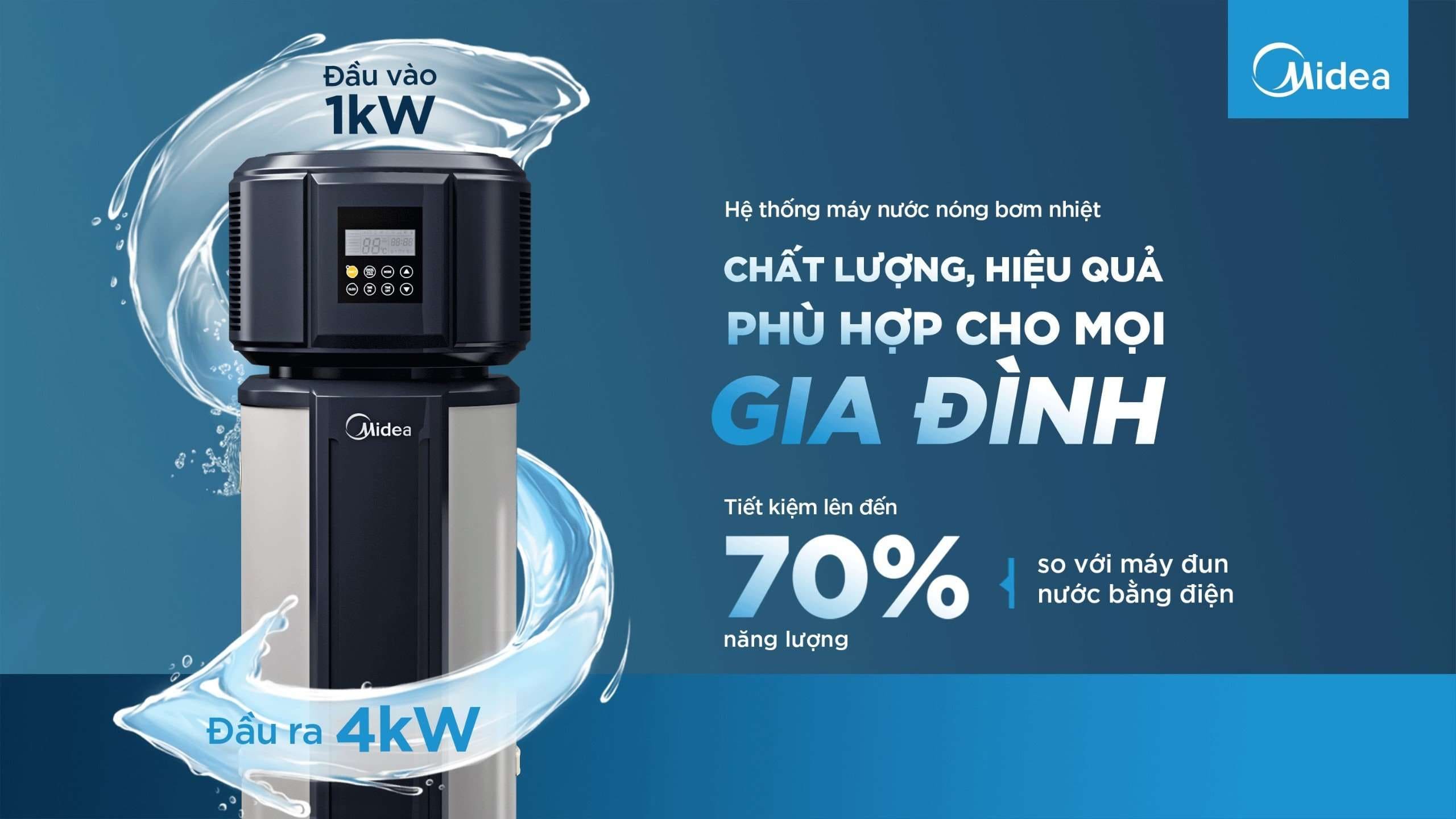 Máy bơm nhiệt Midea