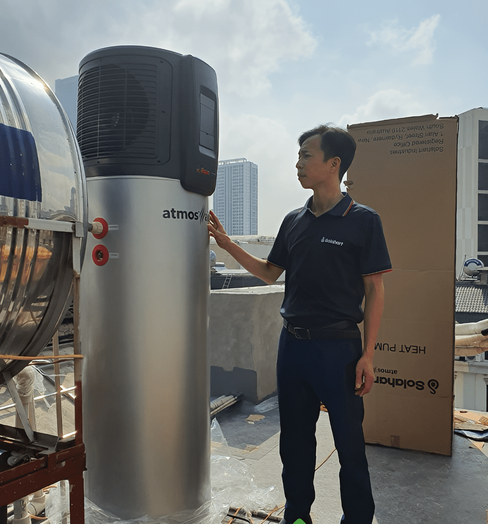 Máy bơm nhiệt Solahart tại biệt thự Yên Bái