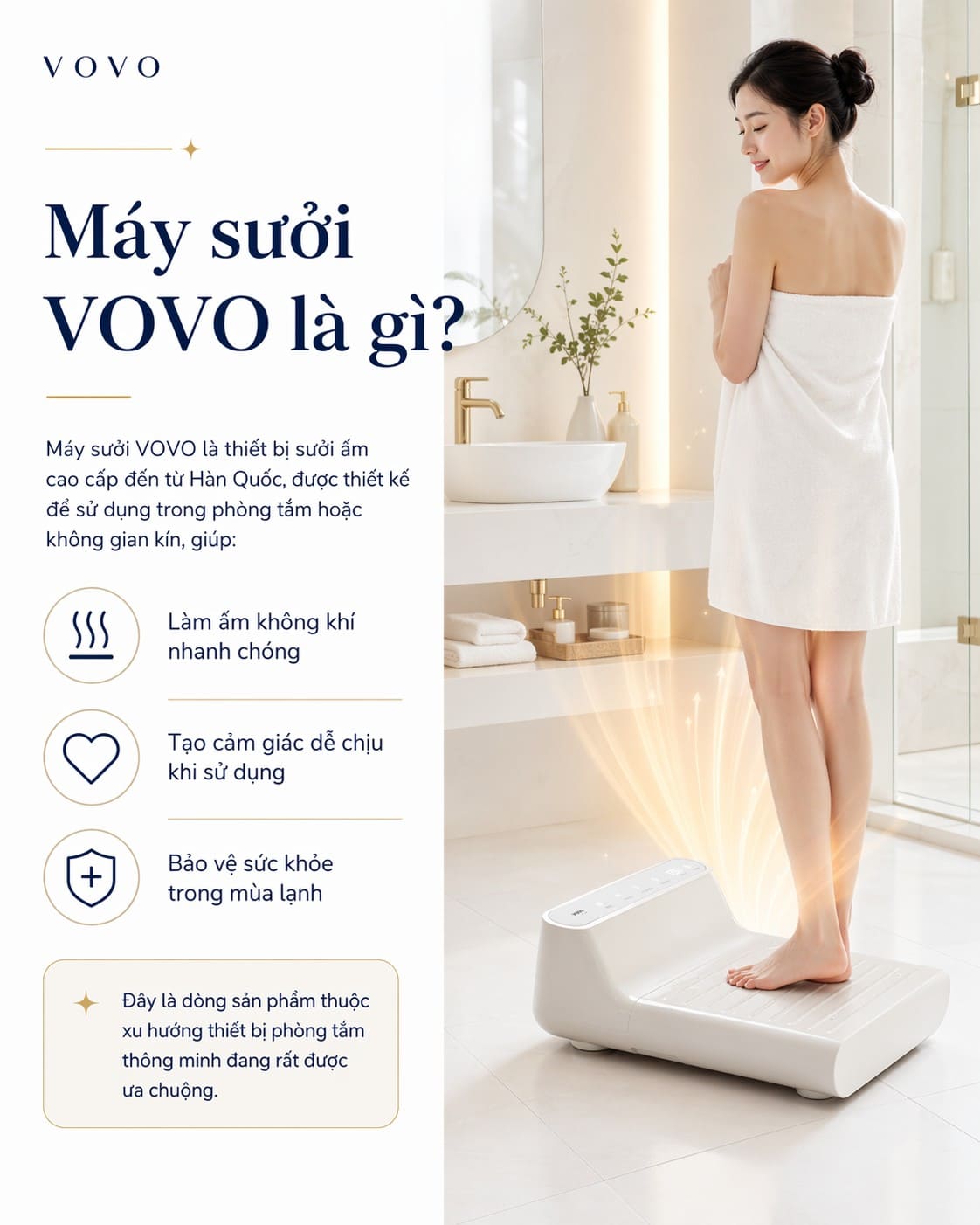 Máy sưởi VOVO là gì?