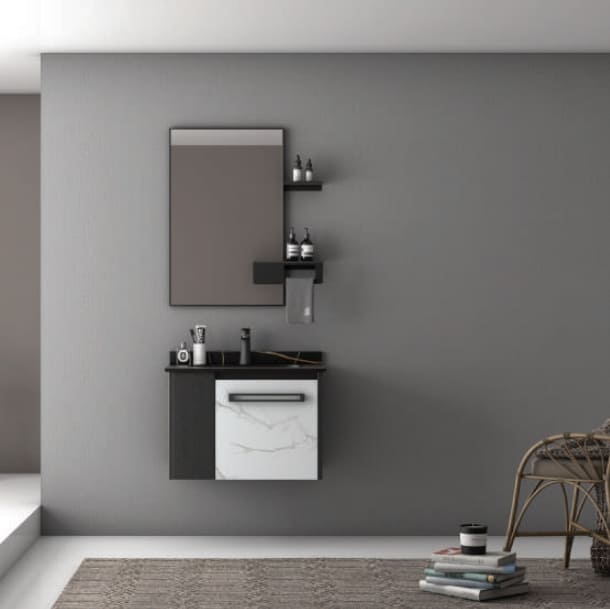 Bộ tủ chậu cao cấp đèn Led Mowoen MW6601-60