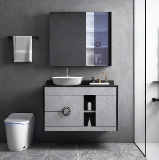 Bộ tủ chậu cao cấp đèn Led Mowoen MW6608-60