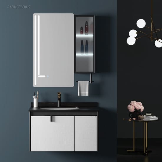 Bộ tủ chậu cao cấp đèn Led Mowoen MW6611-80