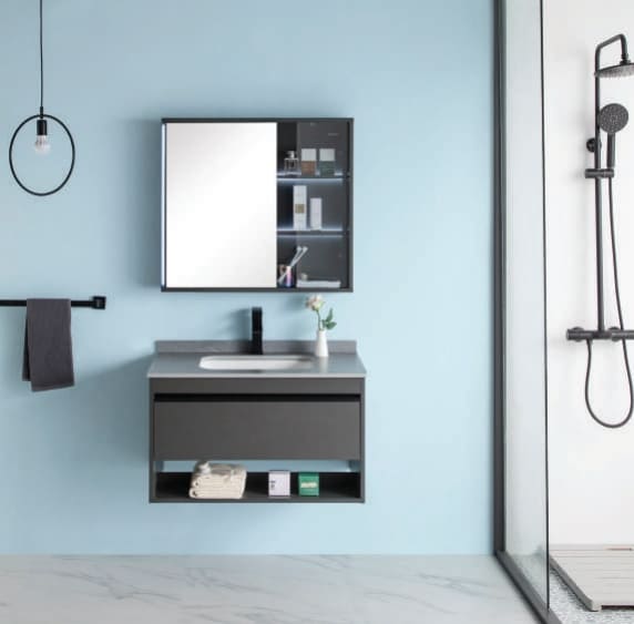 Bộ tủ chậu cao cấp đèn Led Mowoen MW6603-100