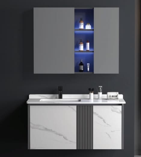 Tủ chậu đèn led Mowoen dài 1m