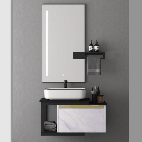 Bộ tủ chậu cao cấp đèn Led Mowoen MW6801S-80 