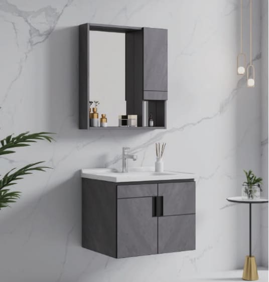 Bộ tủ chậu cao cấp đèn Led Mowoen MW6946-70