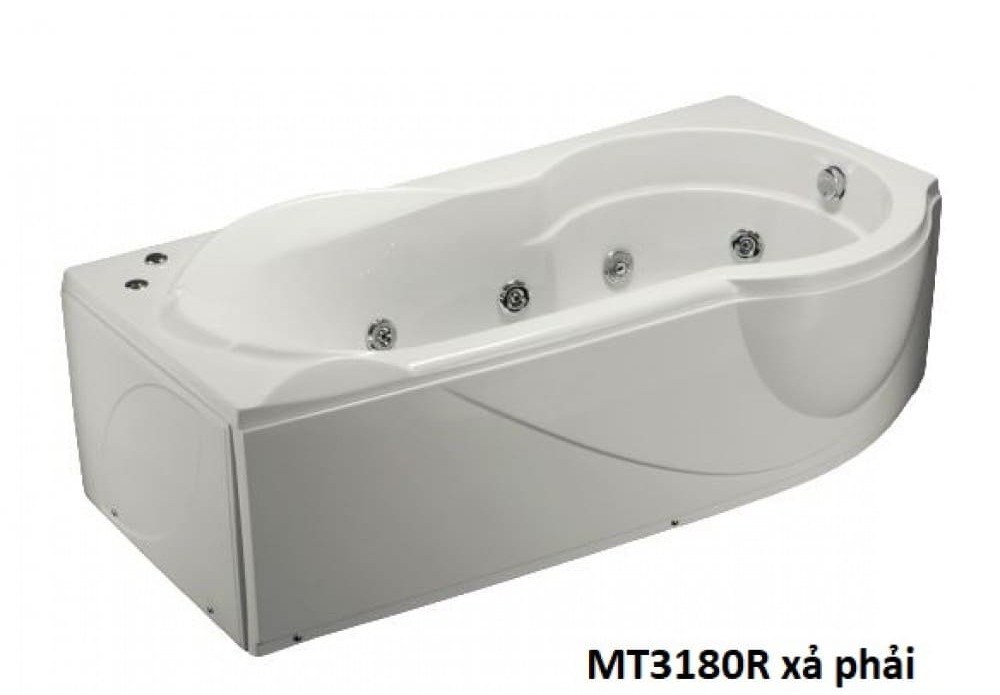 Bồn Tắm Massage 1.5M Chân Yếm Caesar MT0150L/R