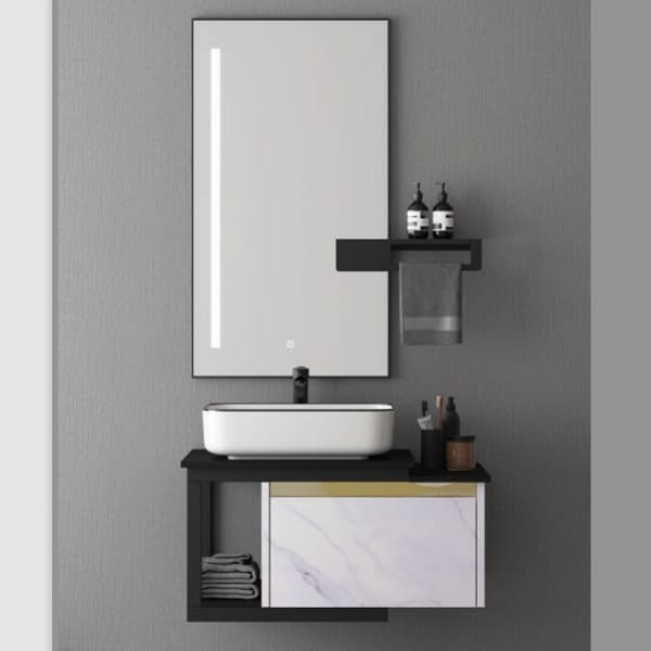 Bộ tủ chậu cao cấp đèn Led Mowoen MW6601S-100