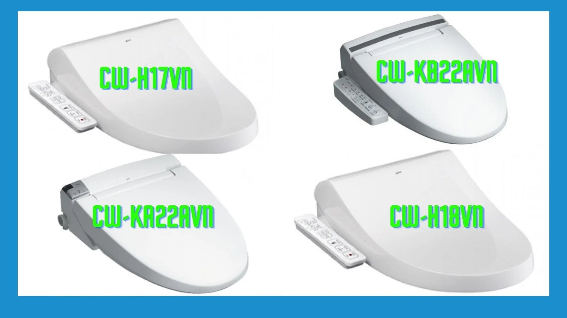 4 mẫu nắp bồn cầu điện tử Inax