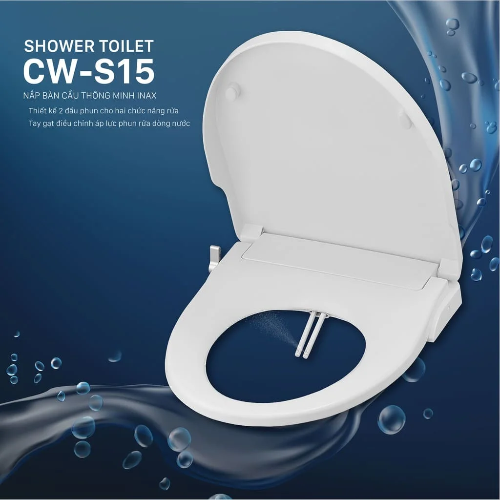 Nắp bồn cầu rửa cơ inax CW-S15