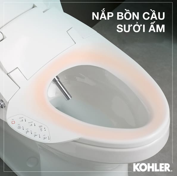 Nắp bồn cầu sưởi âm Kohler 
