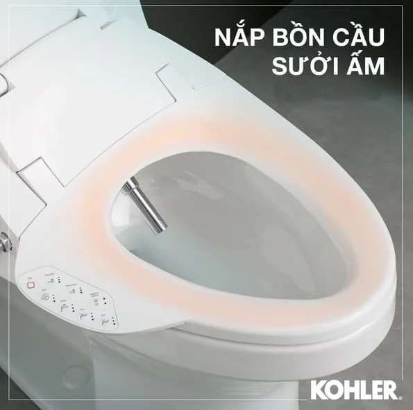 Nắp bồn cầu sưởi âm Kohler 