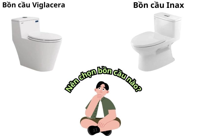 Nên chọn bồn cầu Inax hay Viglacera