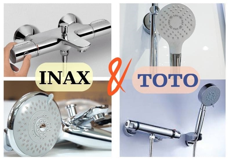 Nên chọn sen tắm INAX hay TOTO?