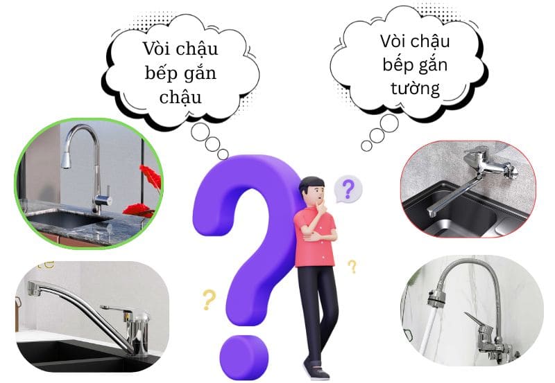 Nên Chọn Vòi Gắn Chậu Hay Gắn Tường?