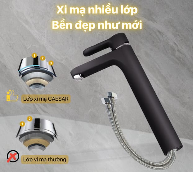 Những lưu ý khi chọn và sử dụng vòi lavabo màu đen