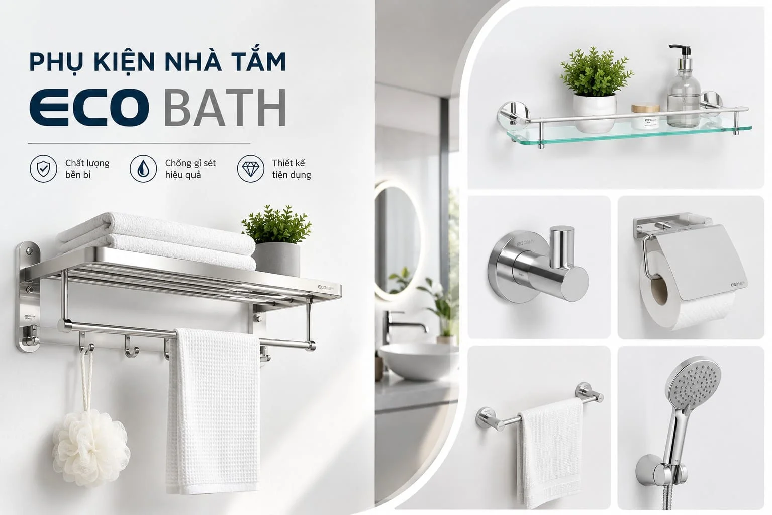 Phụ kiện nhà tắm Ecobath của nước nào?