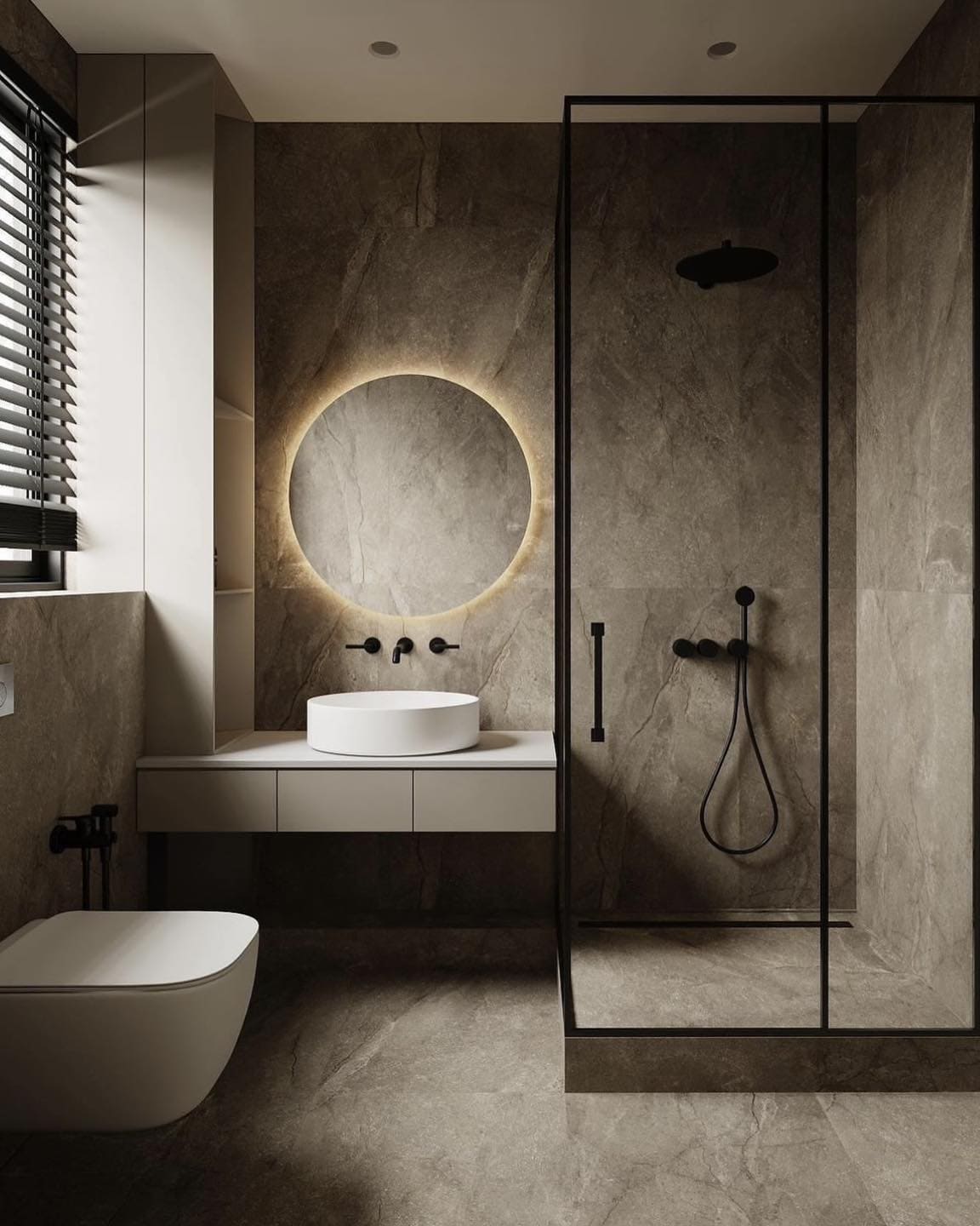 Sen tắm âm tường cho phòng tắm nhỏ