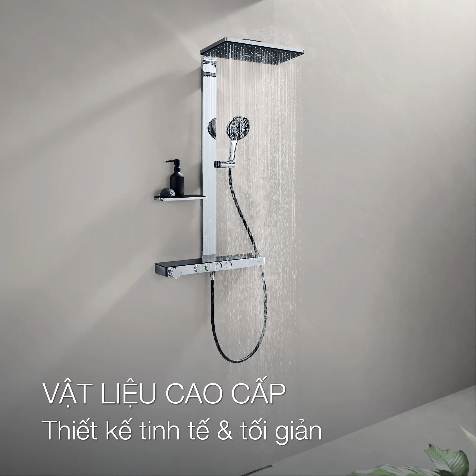 Thiết kế sang trọng, nâng tầm phòng tắm