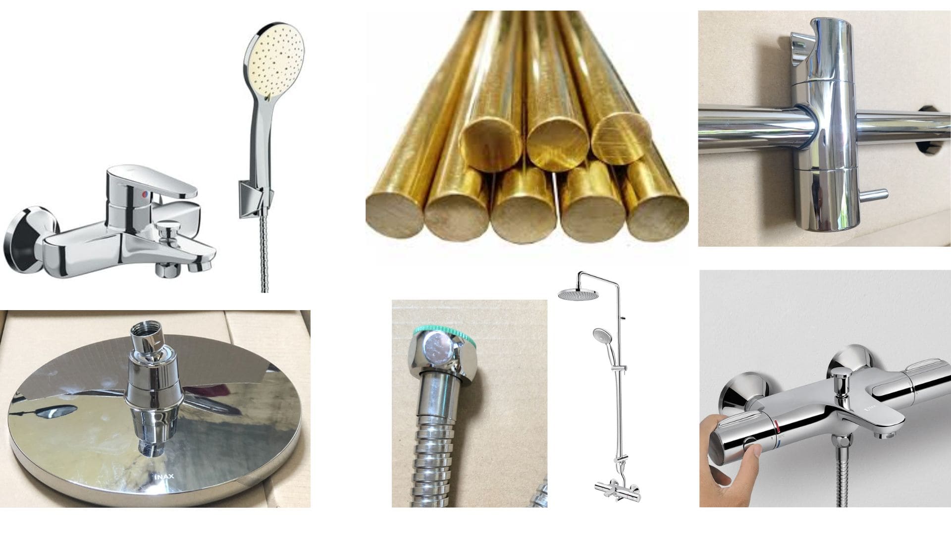 Sen tắm inax chất liệu cao cấp bền bỉ