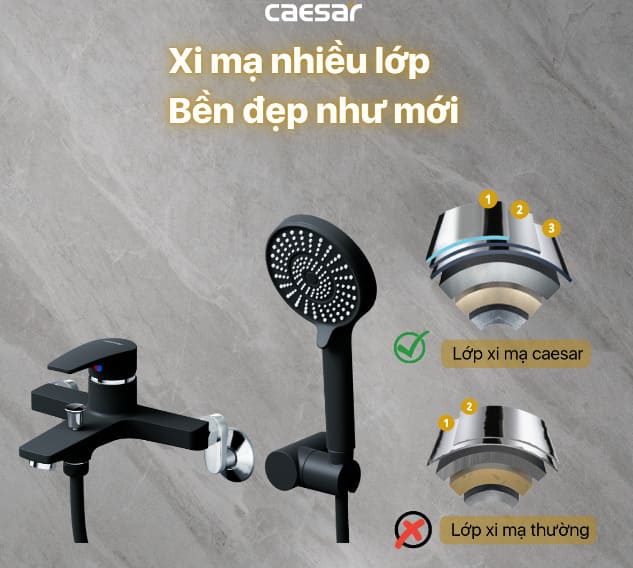 Sen tắm nóng lạnh Caesar S393CB