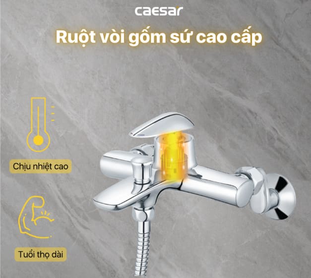 Sen tắm nóng lạnh Caesar S813C