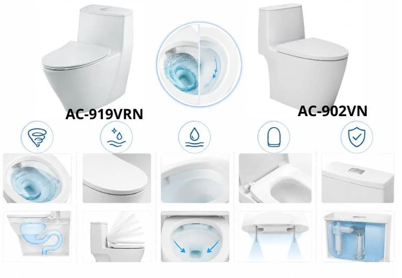 So sánh bồn cầu INAX AC-902 Và AC-919VNR