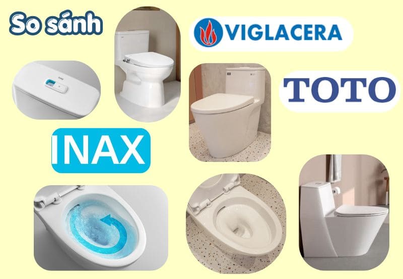 So sánh bồn cầu Inax với thương hiệu khác