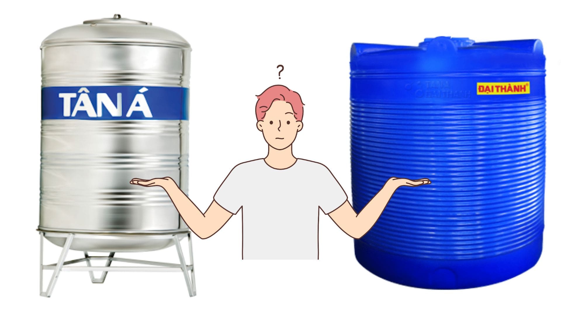 So sánh bồn nhựa và bồn inox 