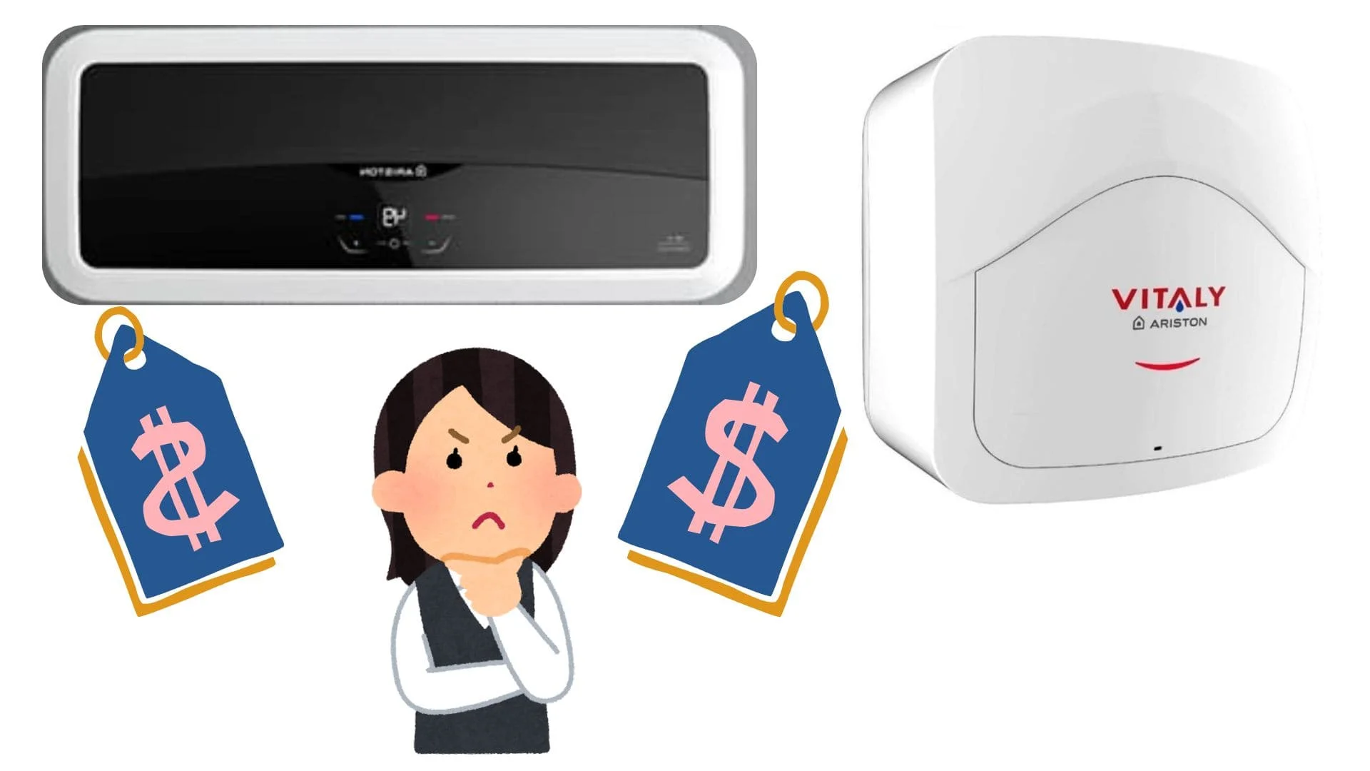 So sánh về giá bình nóng lạnh Âriston