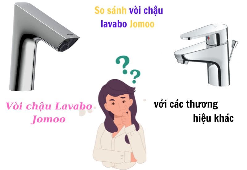 So sánh vòi chậu lavabo Jomoo với các thương hiệu khác