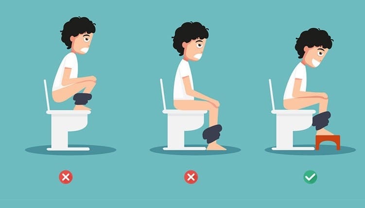 Sử dụng đúng tư thế khi đi vệ sinh