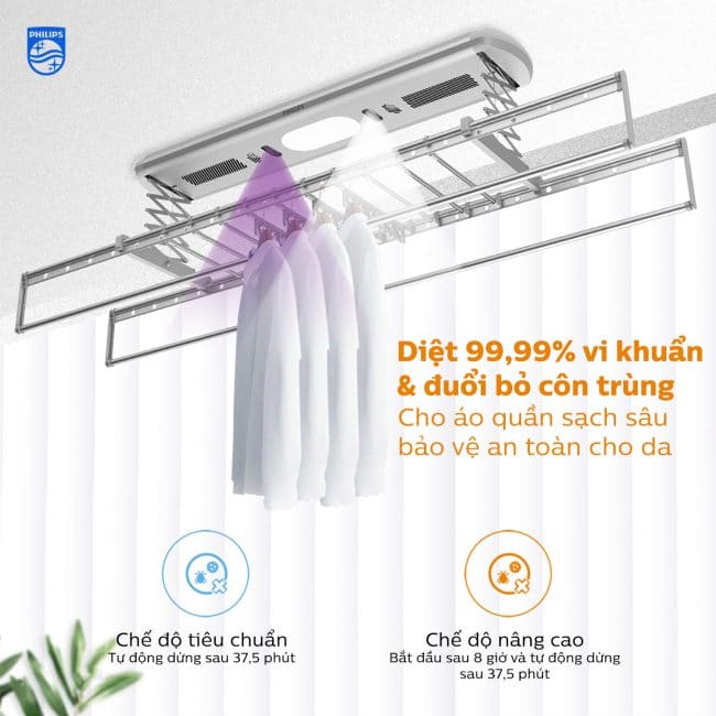 Tại sao giàn phơi thông minh Philips là giải pháp cho thời tiết nồm?