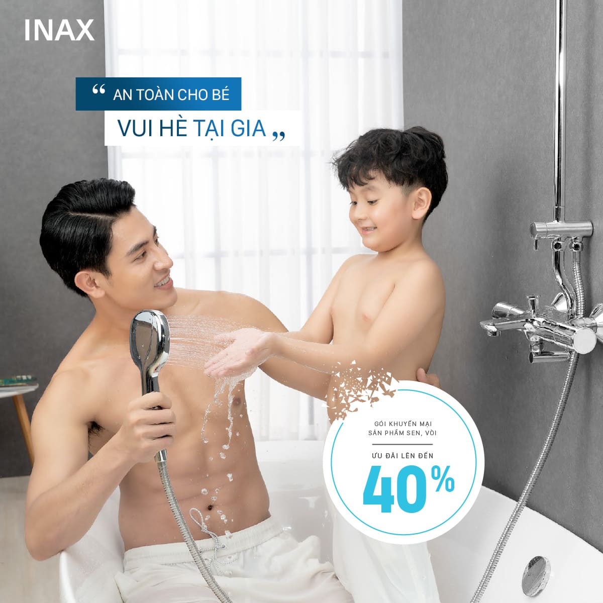 Tại sao nên chọn sen tắm inax tại Luxbath 