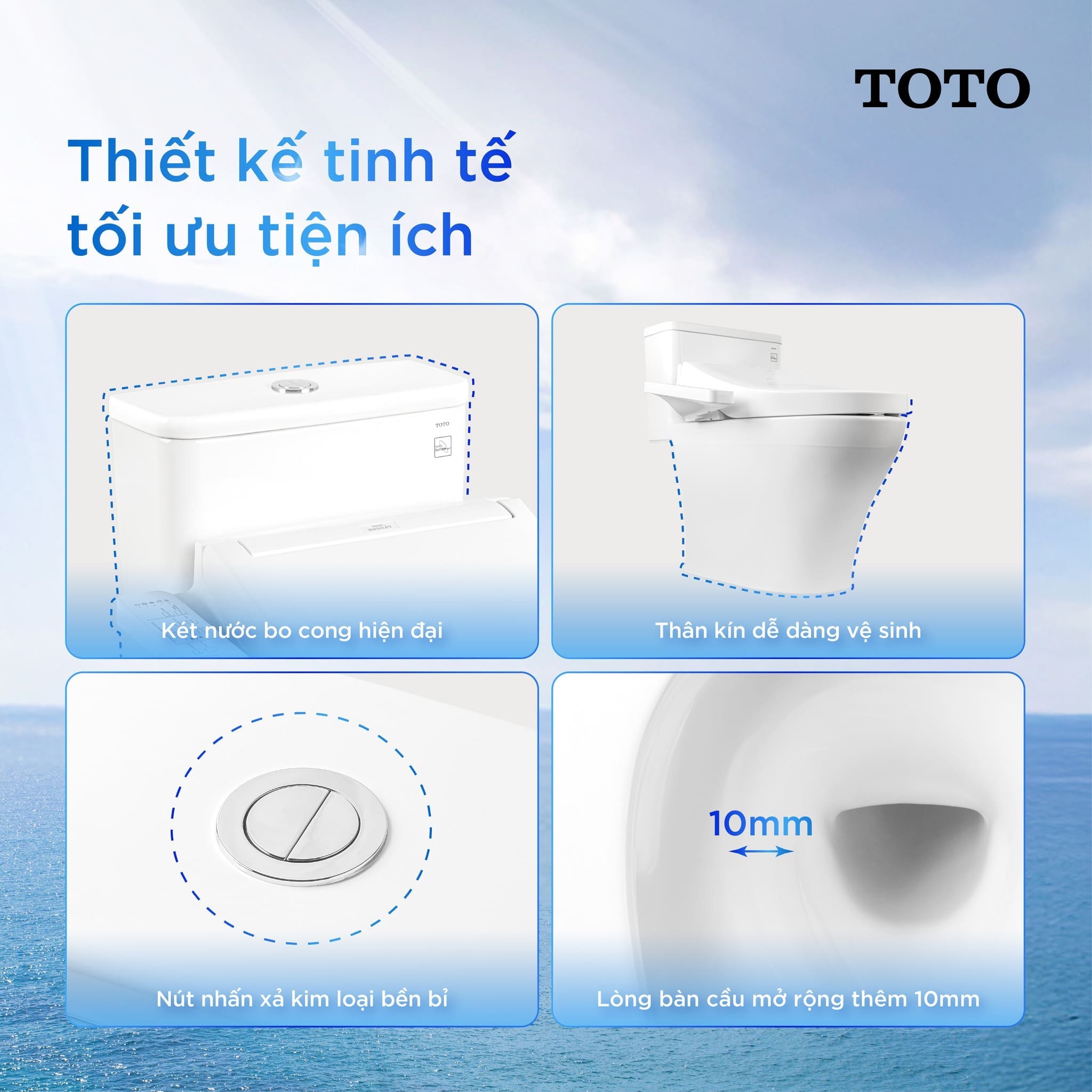 Tại sao nên chọn bồn cầu TOTO MS857?
