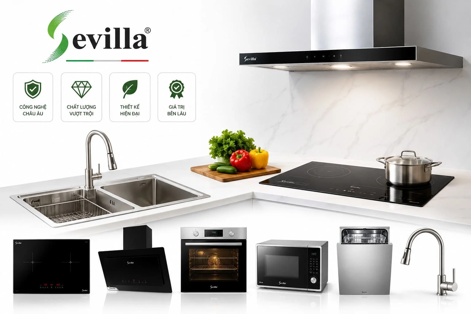 Thiết bị nhà bếp Sevilla của nước nào?