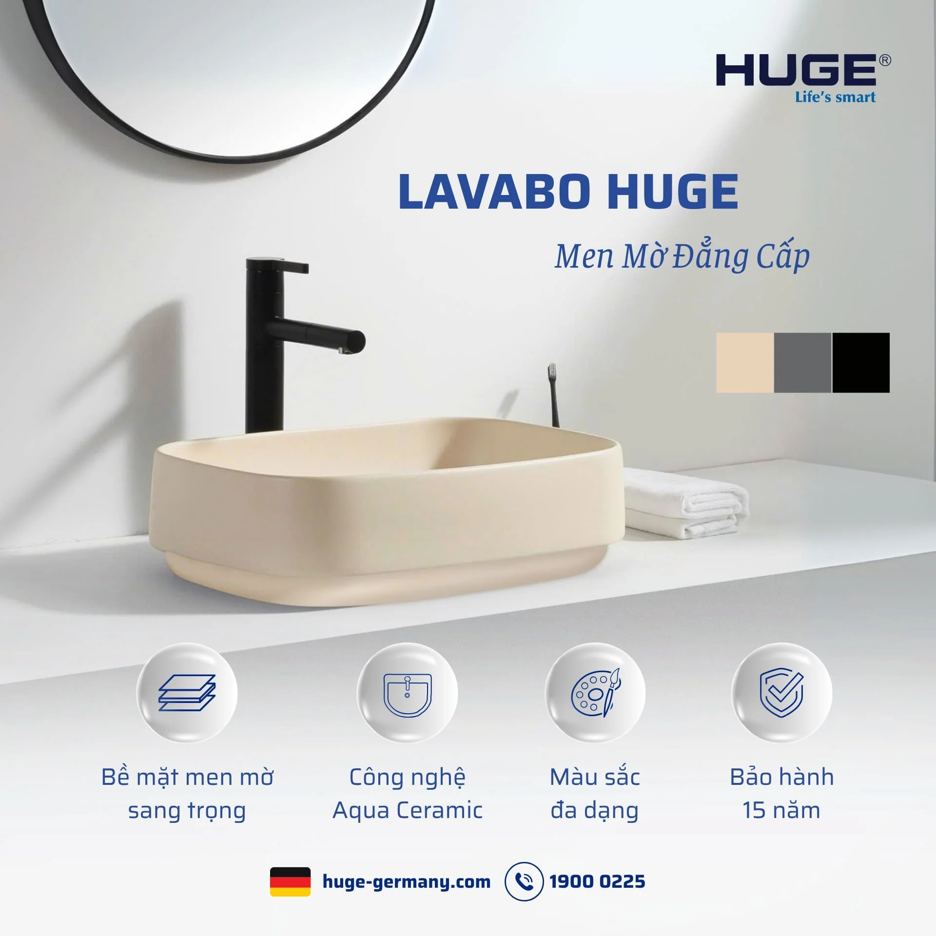 Thiết bị vệ sinh Huge có tốt không?