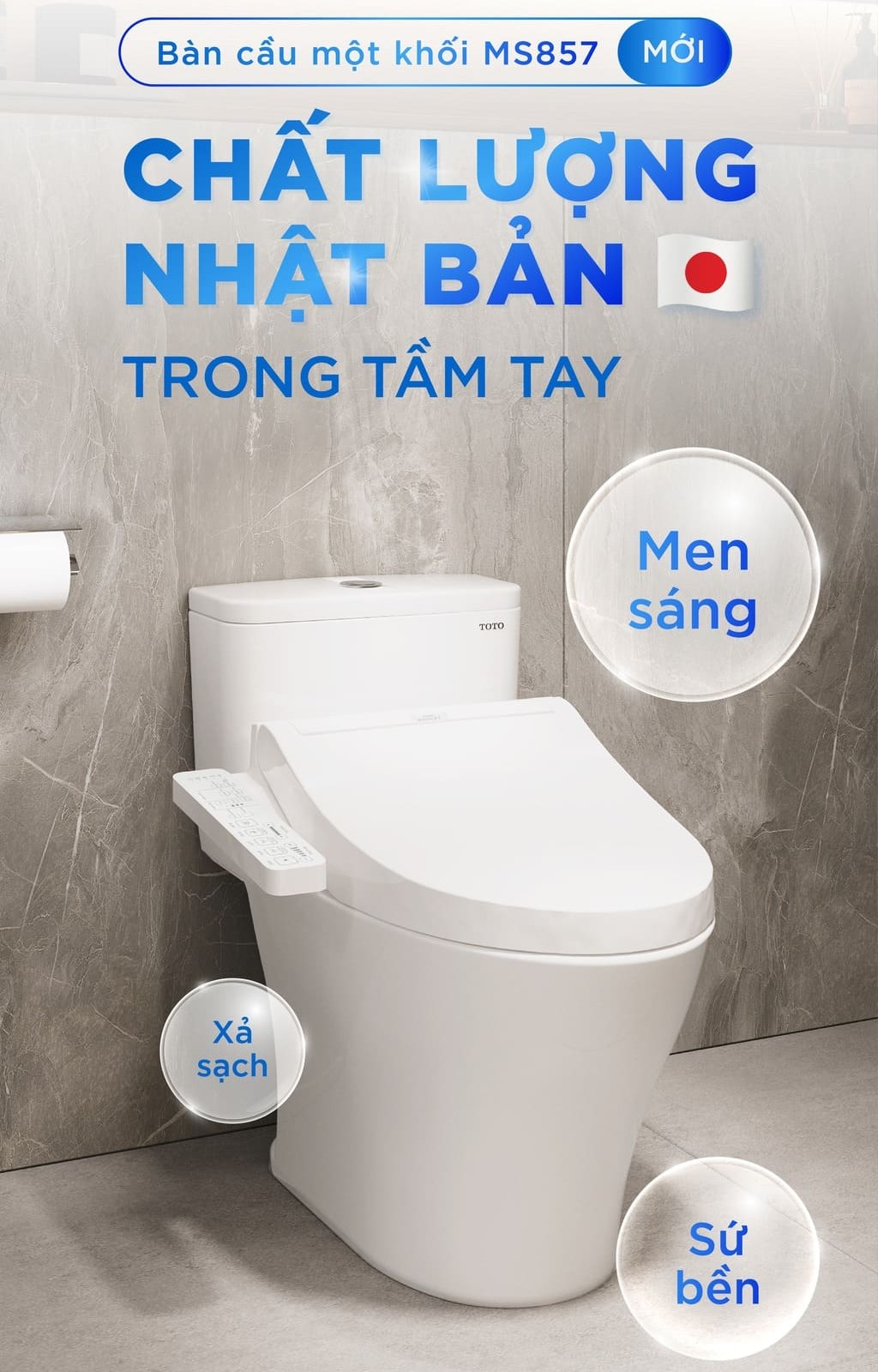 Tổng quan về bồn cầu TOTO MS857