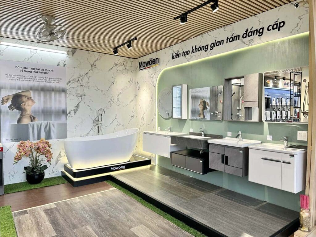 Tủ chậu Mowoen chính hãng giá rẻ tại Luxbath 