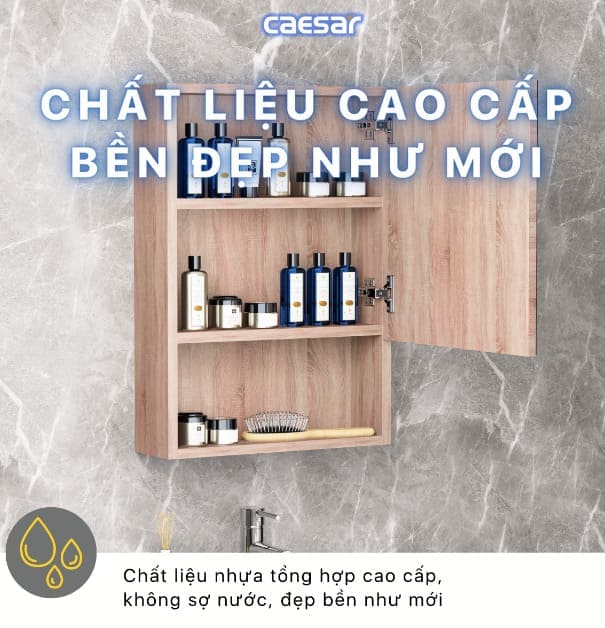 Tủ gương Caesar chất liệu cao cấp bền bỉ với thời gian 