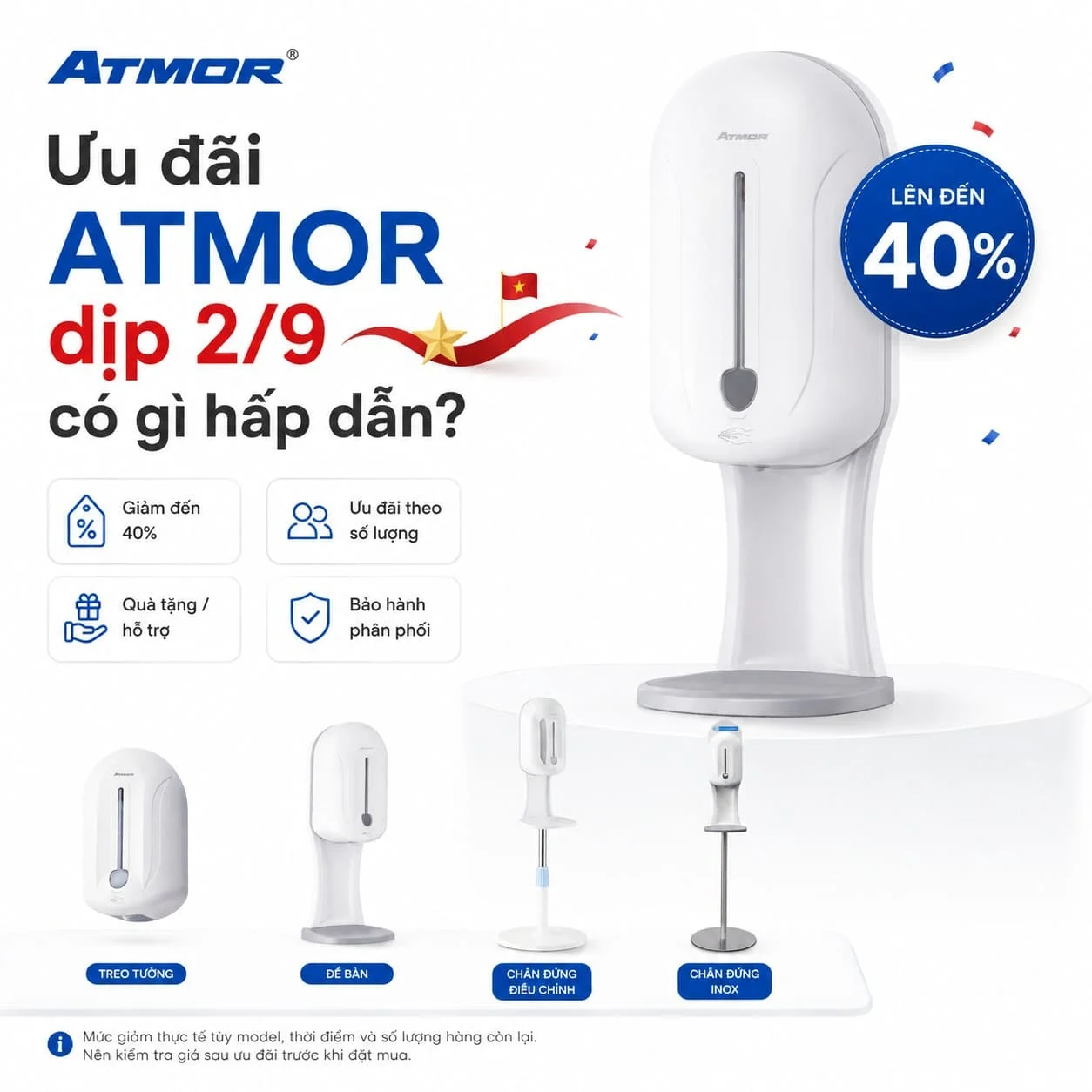 Ưu đãi ATMOR dịp 2/9 có gì hấp dẫn?