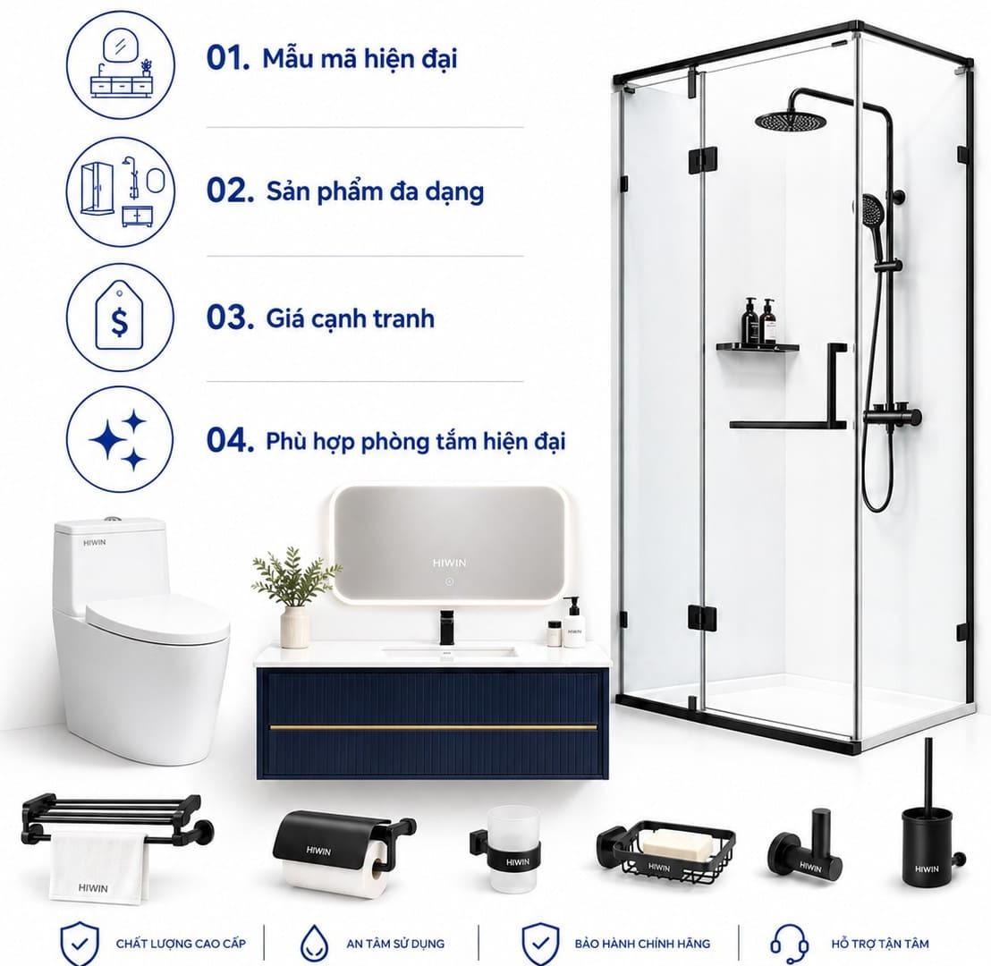 Ưu điểm của thiết bị vệ sinh Hiwim