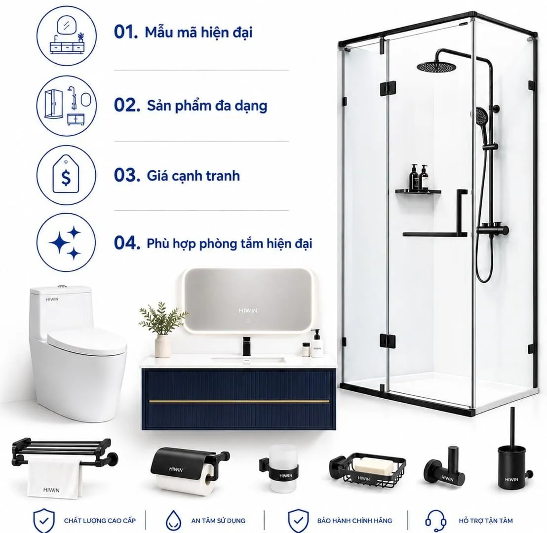 Ưu điểm của thiết bị vệ sinh Hiwim
