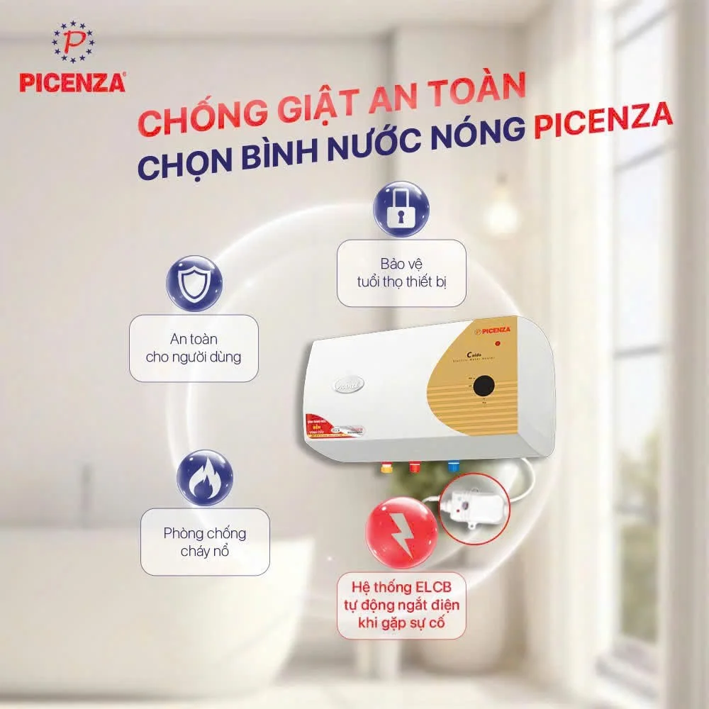 Ưu điểm của bình nóng lạnh Picenza